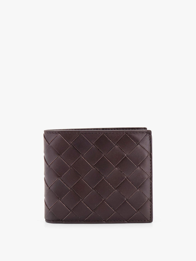 Bottega Veneta Bottega Veneta Leather Wallet Intrecciato Brown Men - World Class Fashion