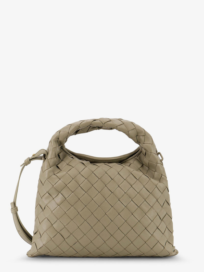Bottega Veneta Bottega Veneta Mini Hop Leather Crossbody Bag Green - World Class Fashion