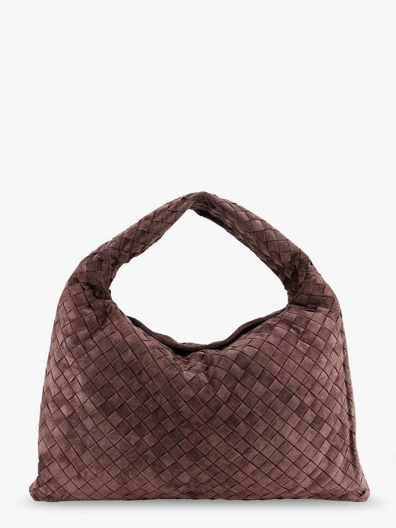 Bottega Veneta Bottega Veneta Hop Leather Shoulder Bag Brown - World Class Fashion
