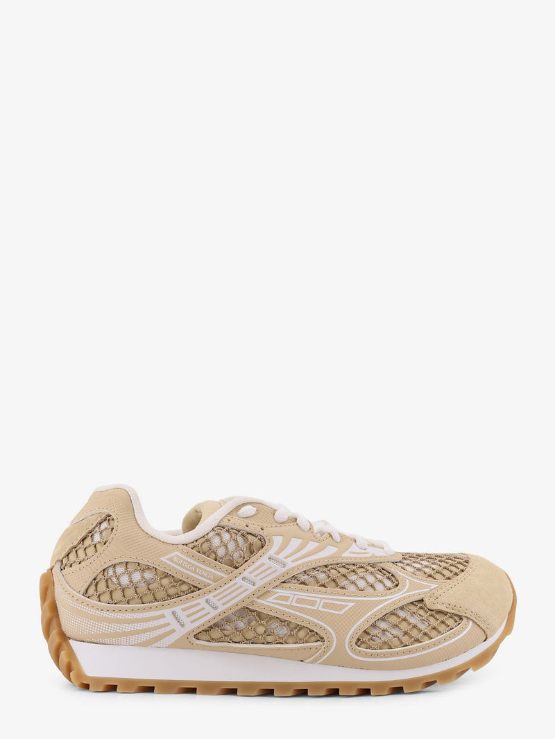Bottega Veneta Bottega Veneta Orbit Mesh, Suede and Rubber Sneakers Beige - World Class Fashion