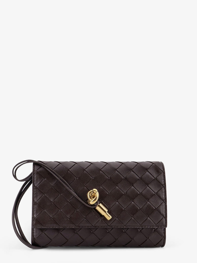 Bottega Veneta Bottega Veneta Andiamo Crossbody Bag Brown - World Class Fashion