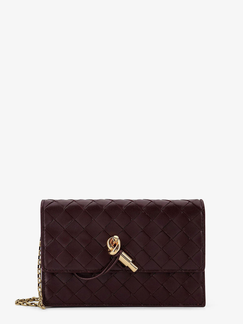 Bottega Veneta Bottega Veneta Leather Crossbody Bag Purple Women - World Class Fashion