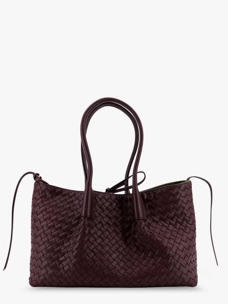 Bottega Veneta Bottega Veneta Pinacoteca Leather Handbag Brown - World Class Fashion