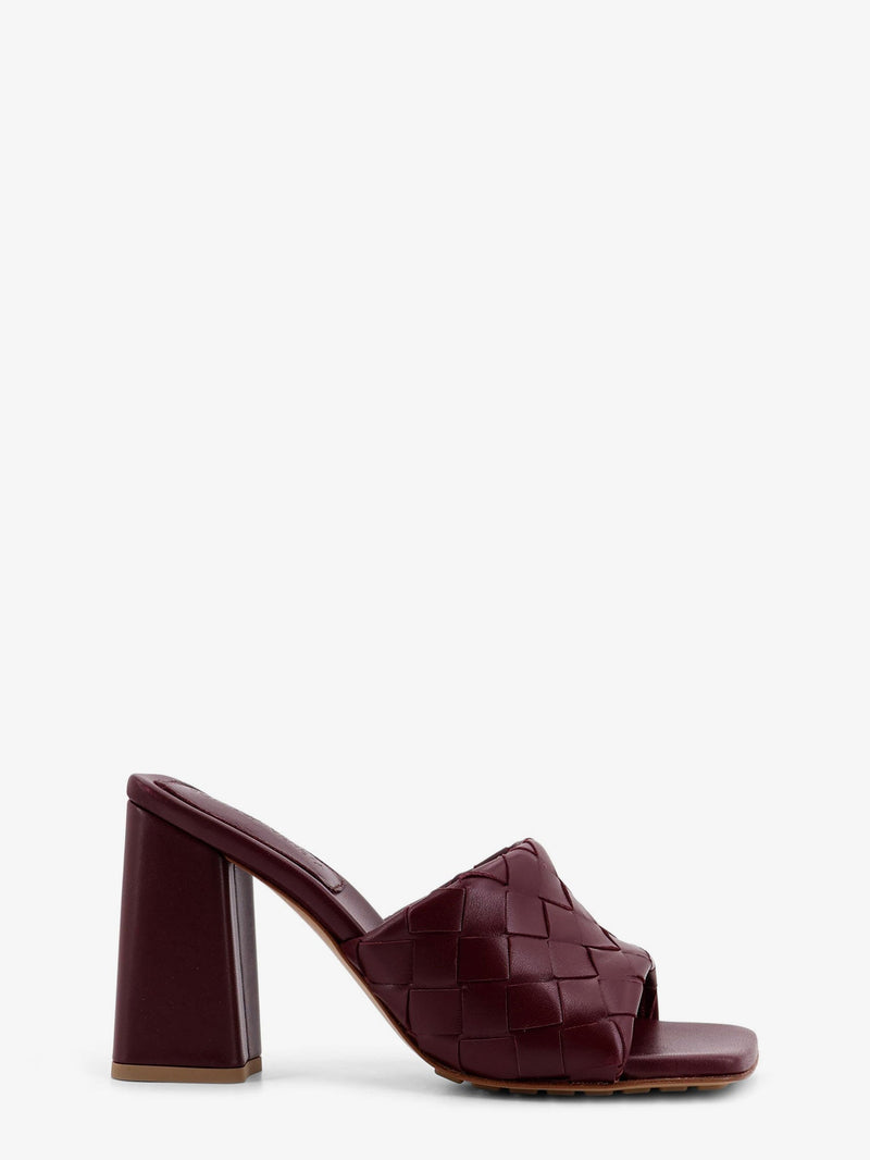 Bottega Veneta Bottega Veneta Parco Leather Sandals Purple - World Class Fashion