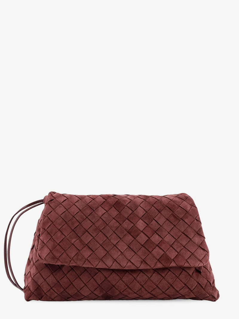 Bottega Veneta Bottega Veneta Suede Giorno Crossbody Bag Purple - World Class Fashion