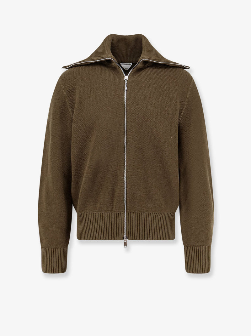 Bottega Veneta Bottega Veneta Wool and Cotton Cardigan Green - World Class Fashion