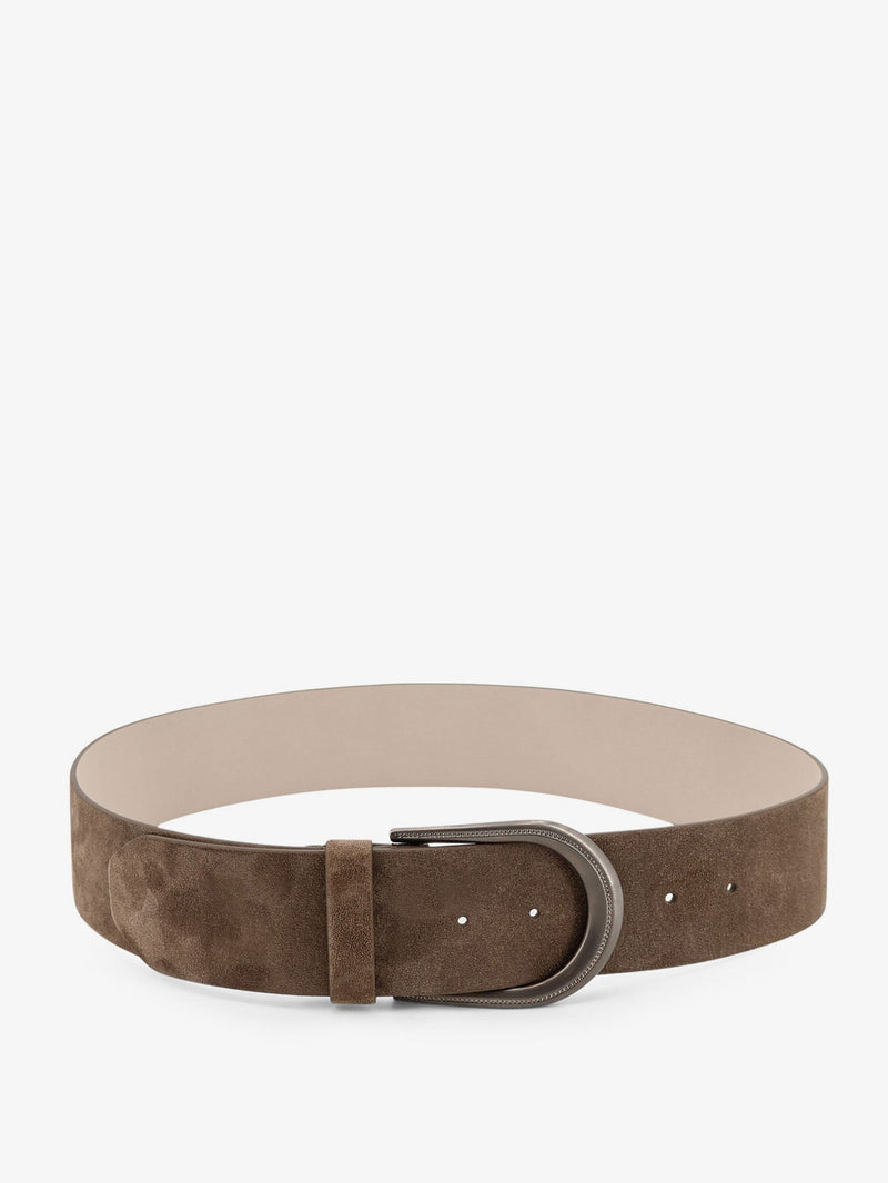 Brunello Cucinelli Brunello Cucinelli Suede Belt Beige Women - World Class Fashion