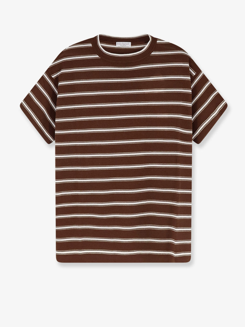 Brunello Cucinelli Brunello Cucinelli Virgin Wool Cashmere T-Shirt Brown - World Class Fashion