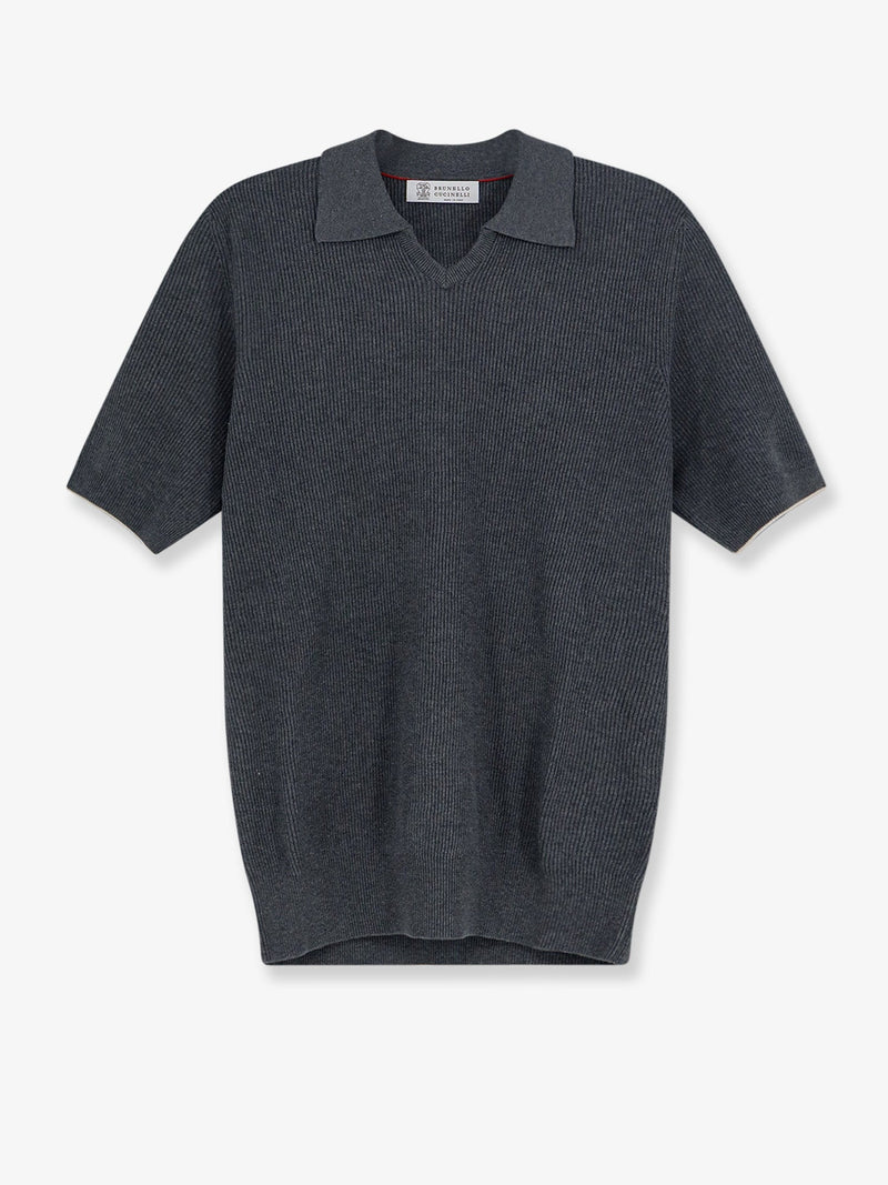 Brunello Cucinelli Brunello Cucinelli Cotton Polo Shirt Grey Men - World Class Fashion