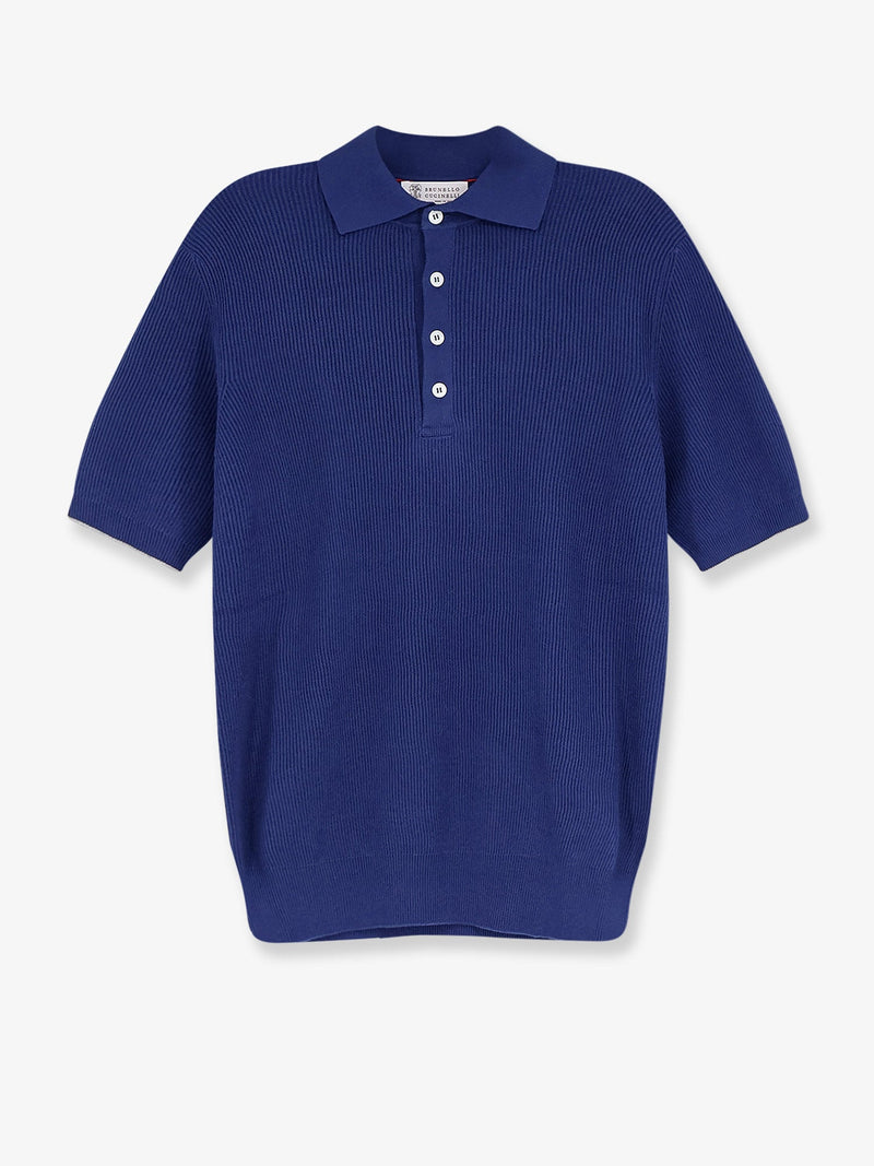 Brunello Cucinelli Brunello Cucinelli Cotton Polo Shirt Blue Men - World Class Fashion