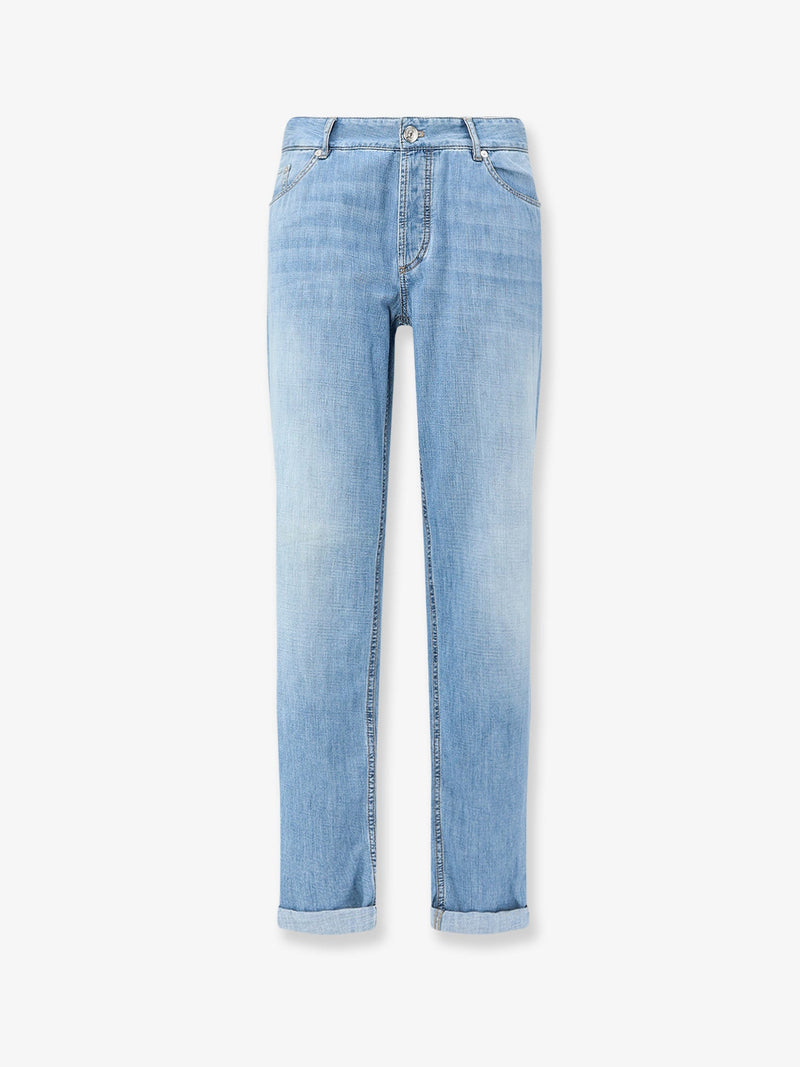 Brunello Cucinelli Brunello Cucinelli Men's Blue Denim Jeans - World Class Fashion