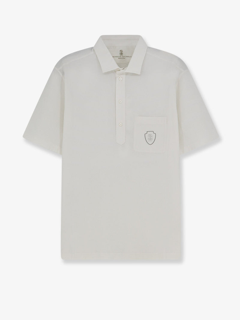 Brunello Cucinelli Brunello Cucinelli Virgin Wool Polo Shirt White - World Class Fashion