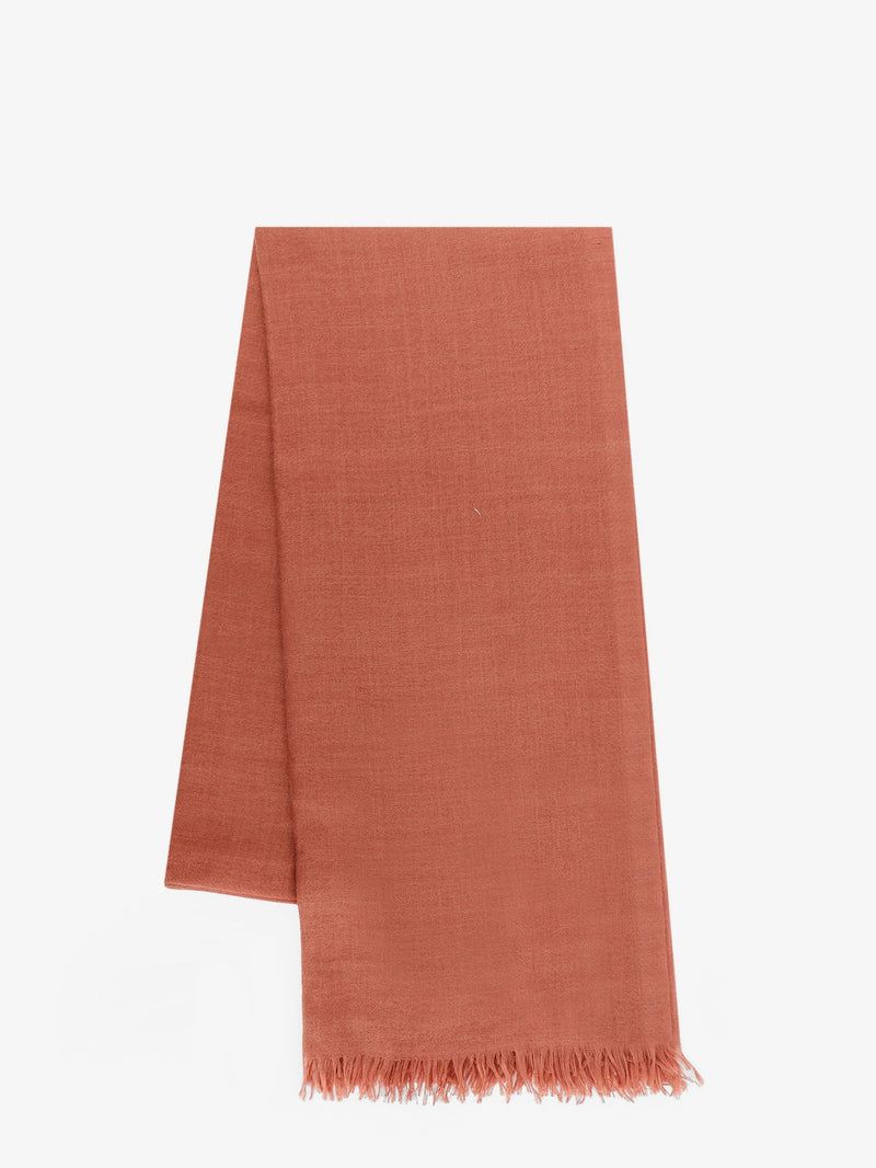 Brunello Cucinelli Brunello Cucinelli Cashmere and Silk Scarf Orange - World Class Fashion