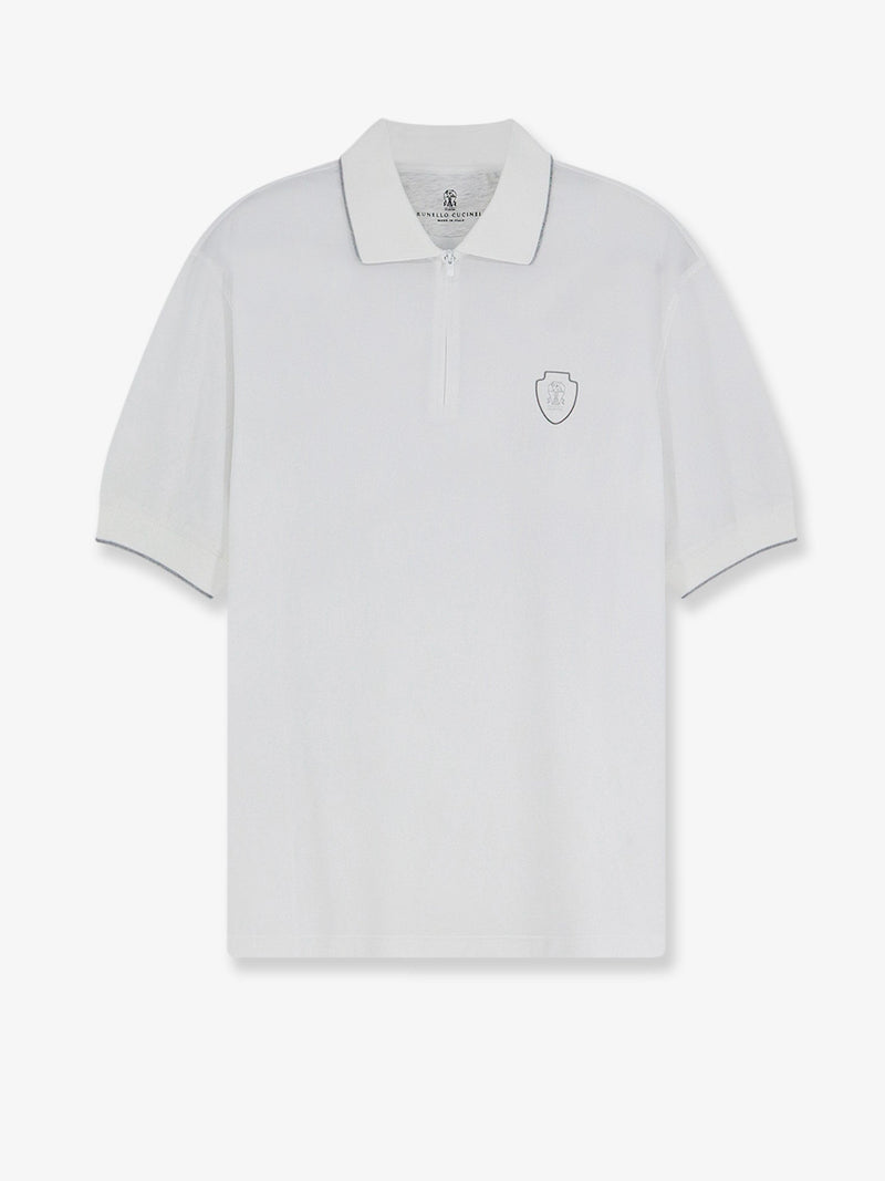 Brunello Cucinelli Brunello Cucinelli Technical Polo Shirt White Men - World Class Fashion