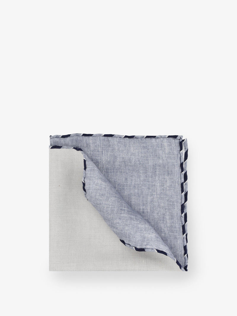 Brunello Cucinelli Brunello Cucinelli Silk Pocket Square Beige - World Class Fashion
