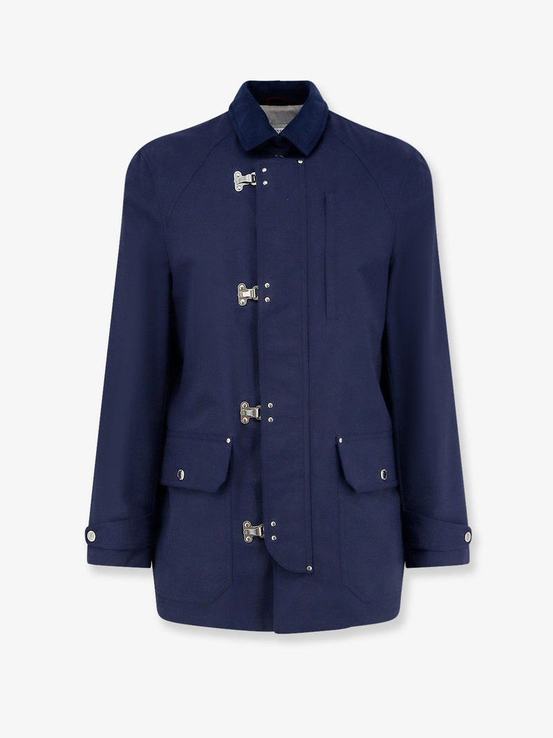 Brunello Cucinelli Brunello Cucinelli Water-Resistant Jacket Blue Men - World Class Fashion