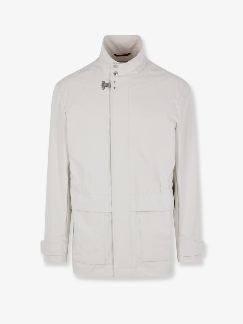 Brunello Cucinelli Brunello Cucinelli Waterproof Sahariana White - World Class Fashion