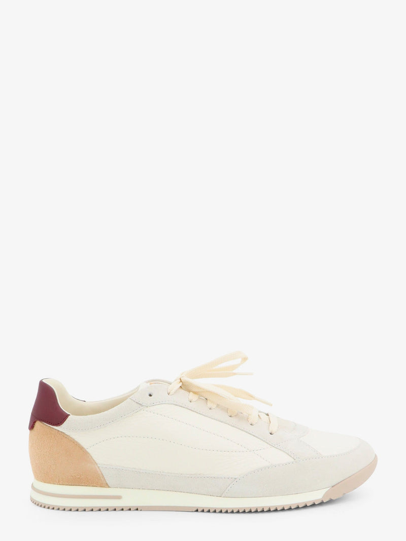 Brunello Cucinelli Brunello Cucinelli Leather Sneakers with Suede Inserts White - World Class Fashion
