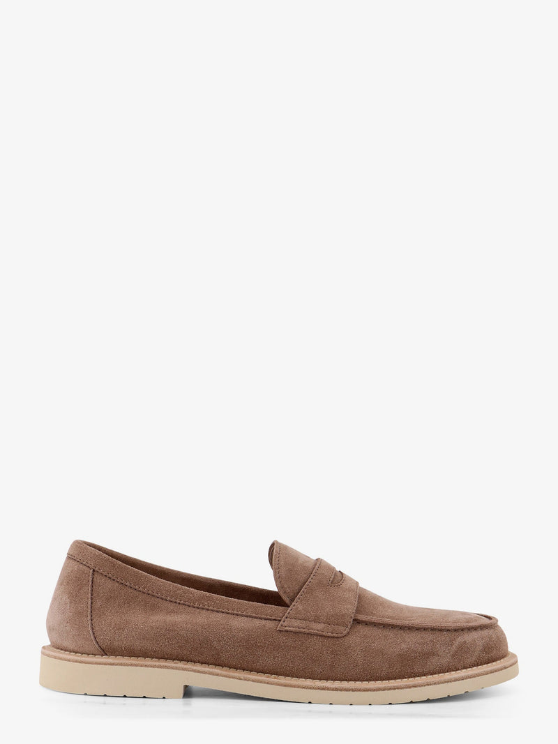 Brunello Cucinelli Brunello Cucinelli Suede Loafers Beige Men - World Class Fashion