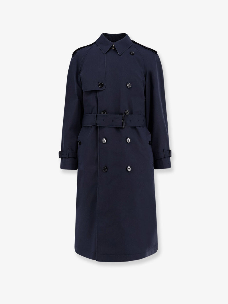 Burberry Burberry Highbury Cotton Blend Trench Blue - World Class Fashion