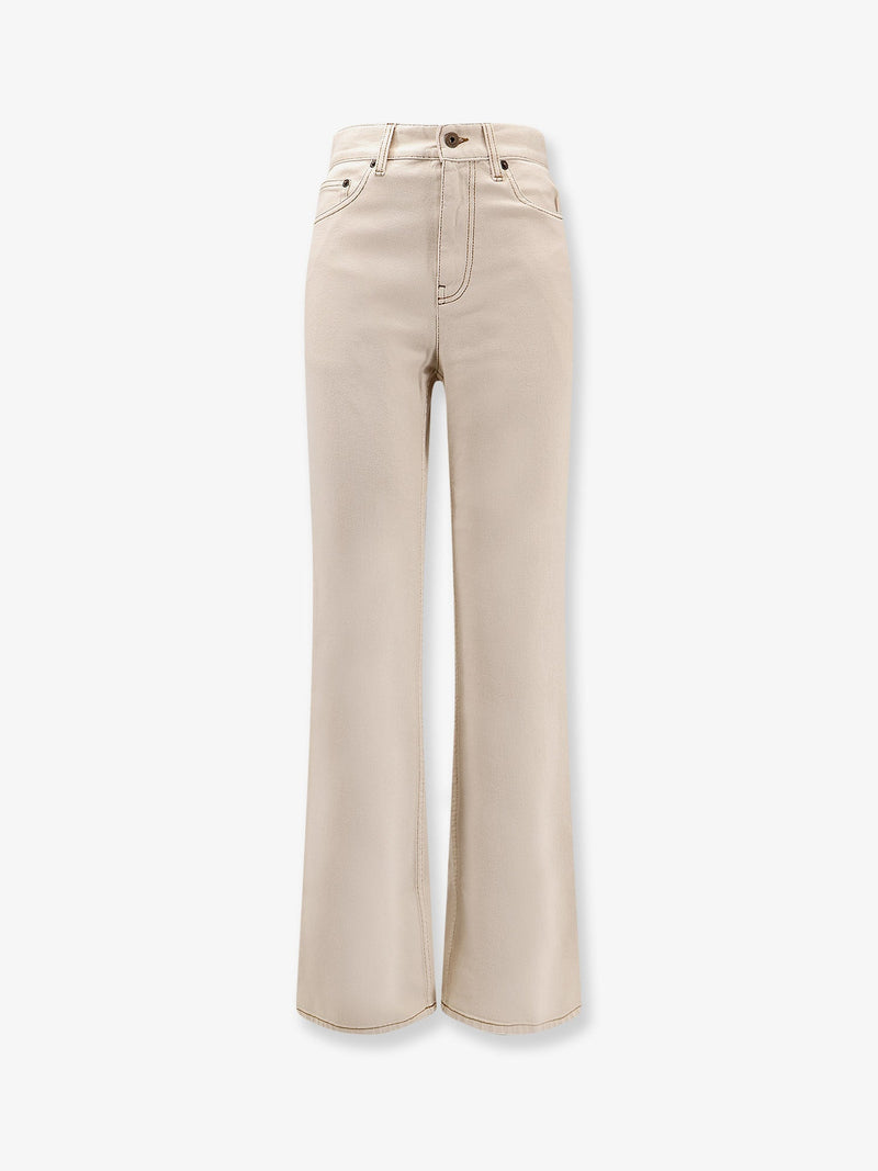 Burberry Burberry Denim Trousers Beige Women - World Class Fashion