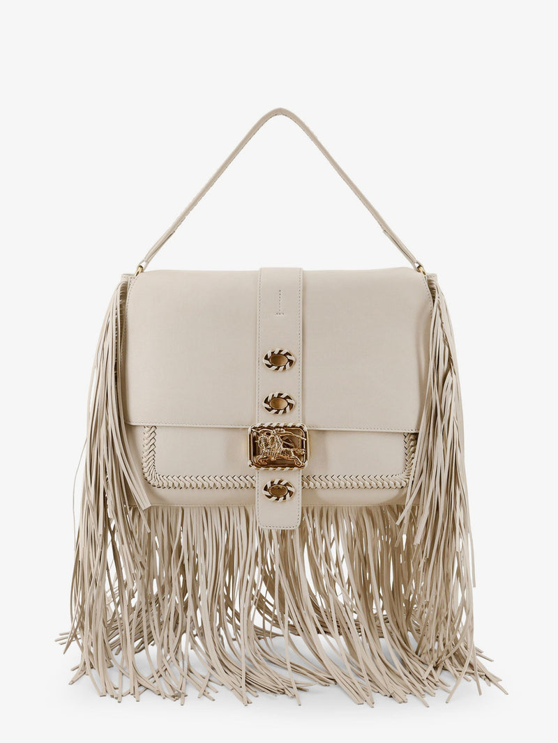 Burberry Burberry Rider Leather Handbag Beige Women - World Class Fashion