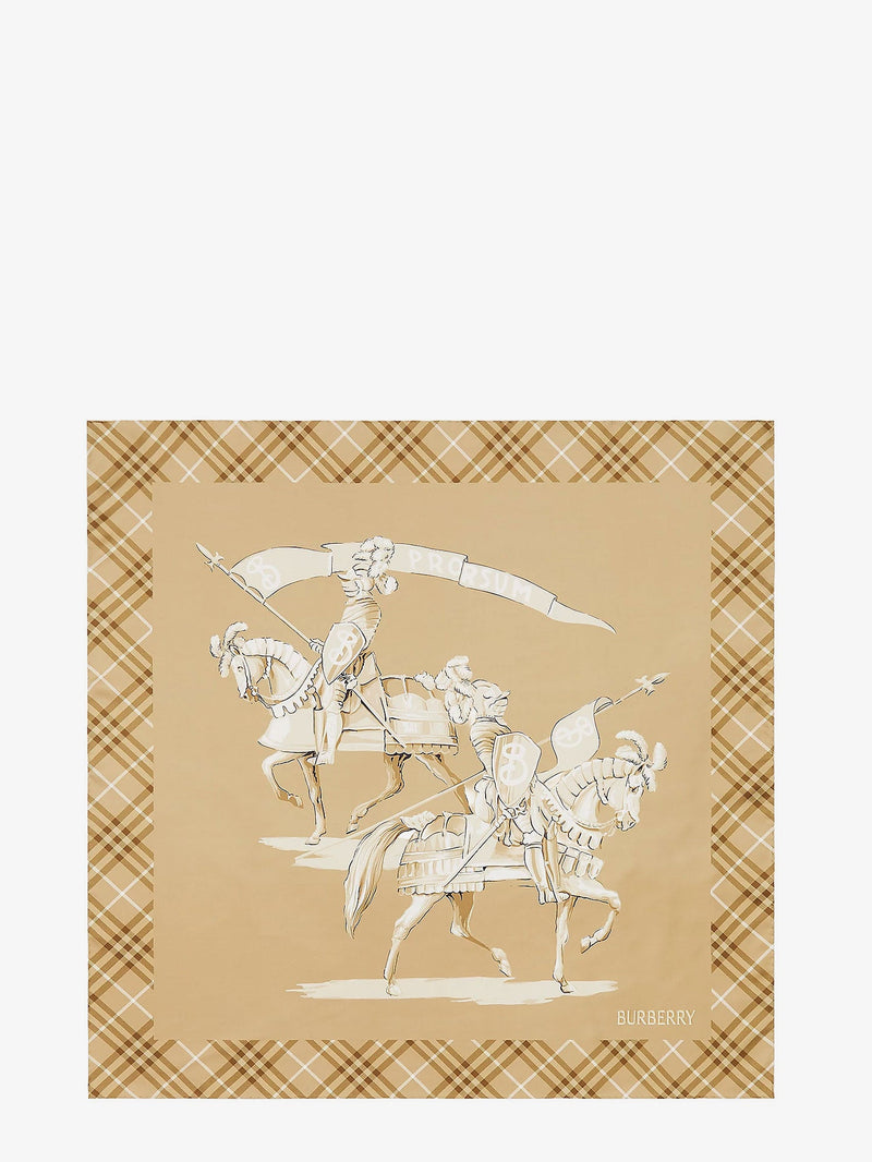 Burberry Burberry Silk Scarf Beige Women - World Class Fashion