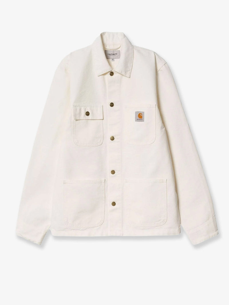Carhartt WIP Carhartt WIP Michigan Cotton Denim Jacket White - World Class Fashion