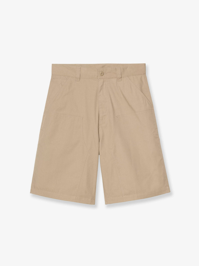 Carhartt WIP Carhartt WIP Postal Dk Cotton Blend Bermuda Shorts Beige - World Class Fashion