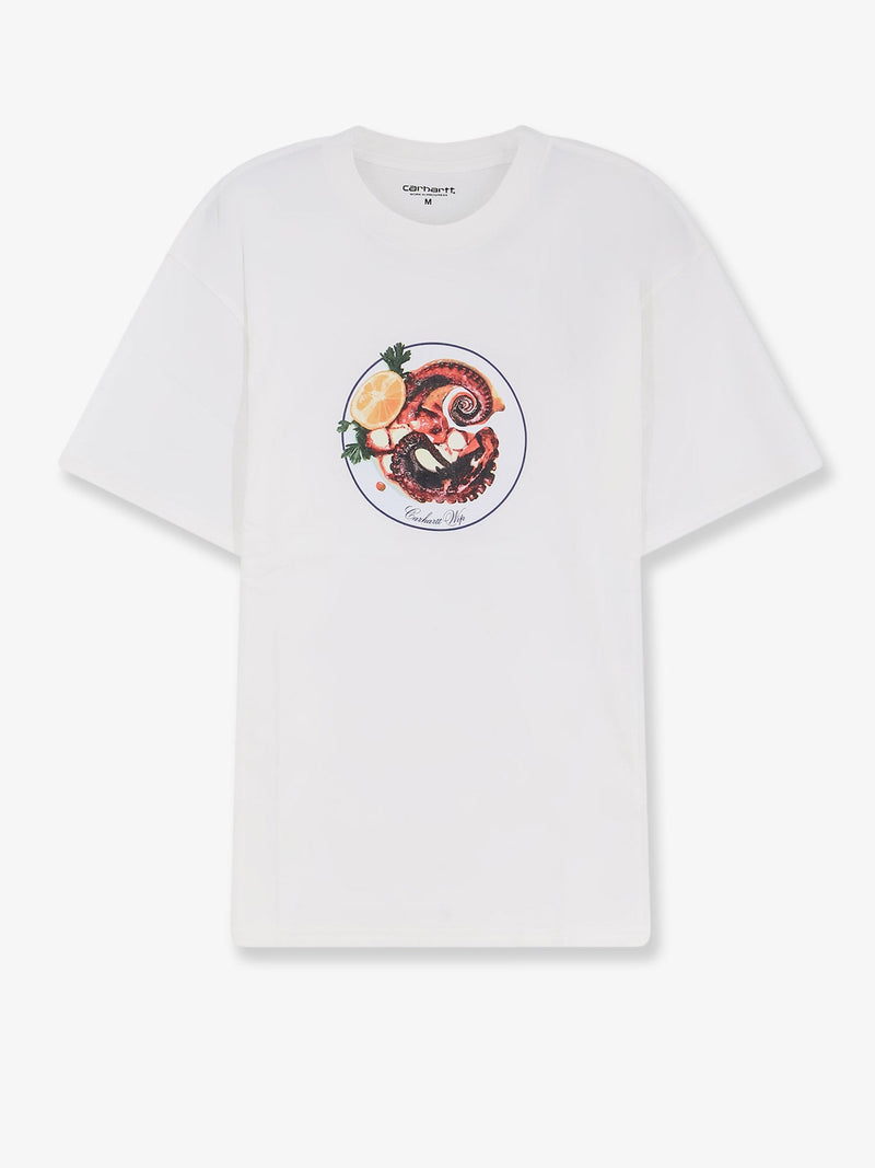 Carhartt WIP Carhartt WIP Octopus Cotton T-Shirt White - World Class Fashion