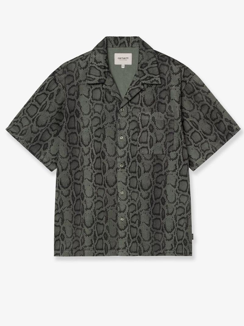 Carhartt WIP Carhartt WIP Snake Camouflage Cotton Shirt Green - World Class Fashion