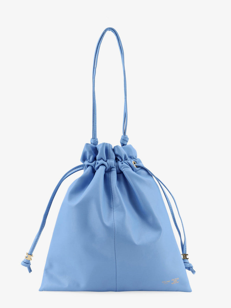 Celine Celine Crystal Leather Crossbody Bag Blue - World Class Fashion