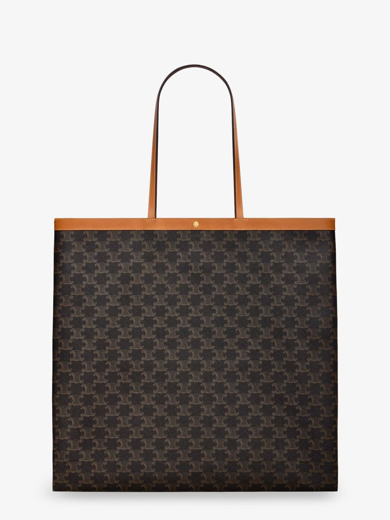 Celine Bolso Shopper Celine Triomphe de Tela Marrón - World Class Fashion