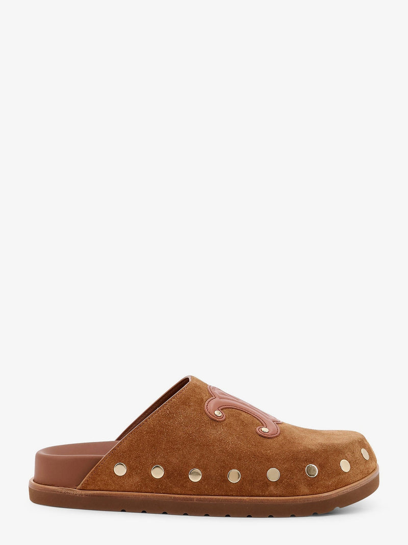 Celine Celine Pitea Suede Sandals Brown - World Class Fashion