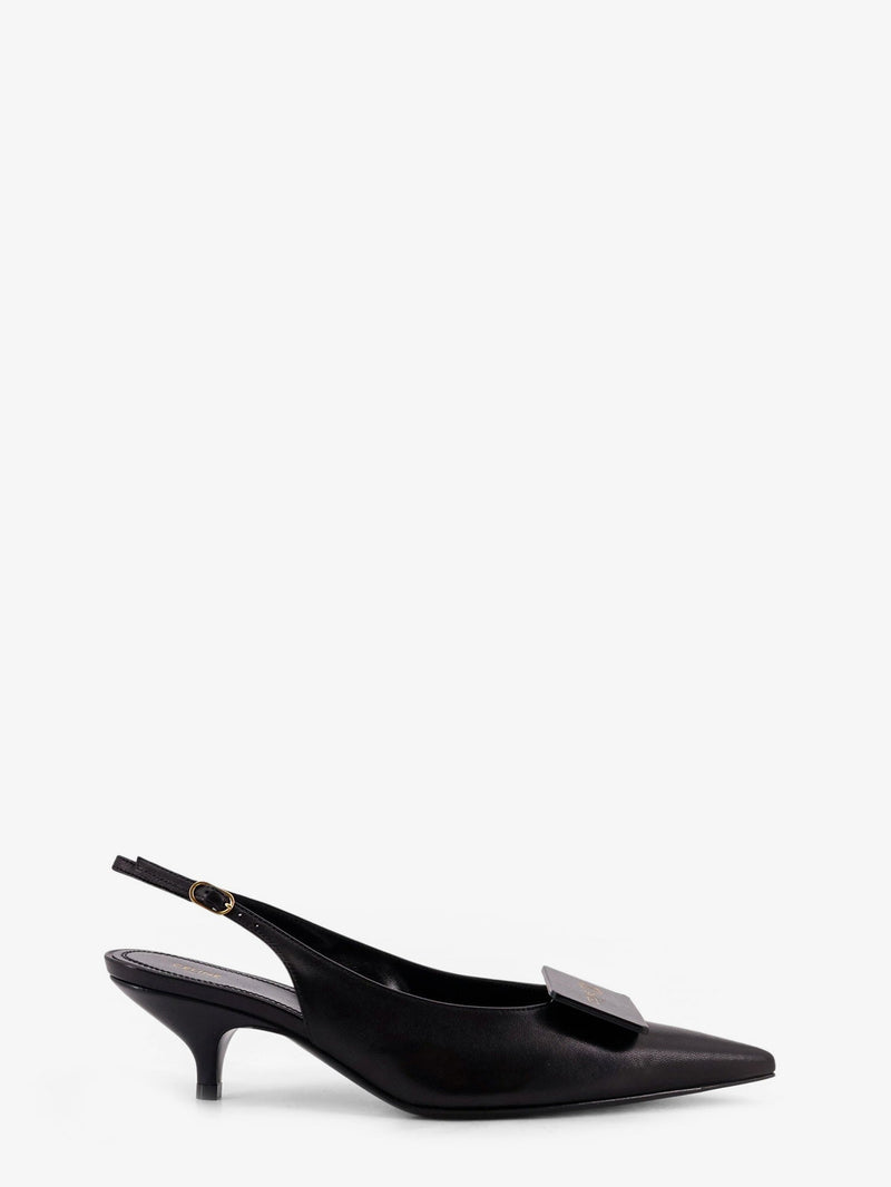 Celine Zapatos de salón de piel Celine Signature negros para mujer - World Class Fashion