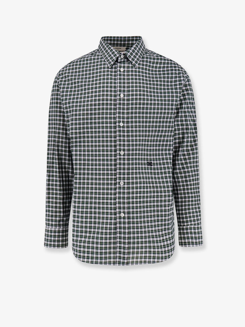 Celine Celine Cotton Shirt Green Men - World Class Fashion