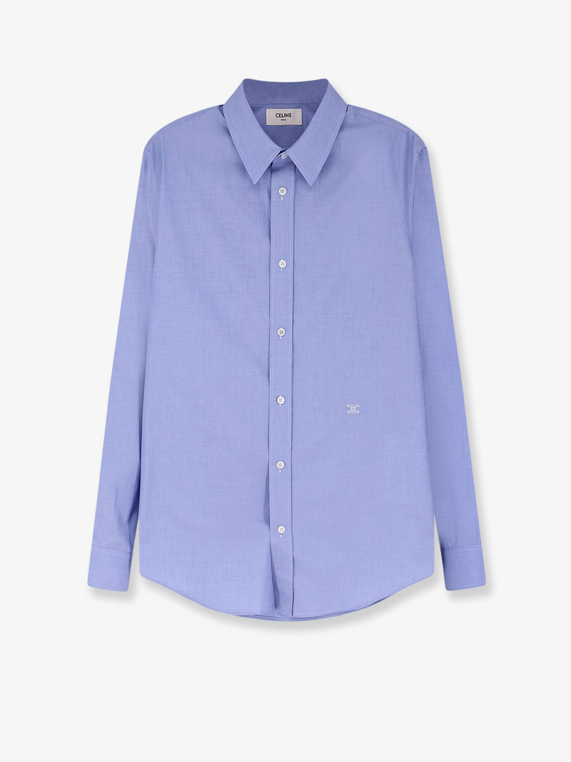 Celine Celine Cotton Shirt Blue Men - World Class Fashion