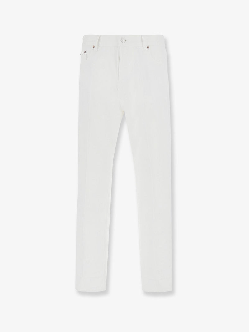 Celine Celine Boyfriend Cotton Trousers White Men - World Class Fashion