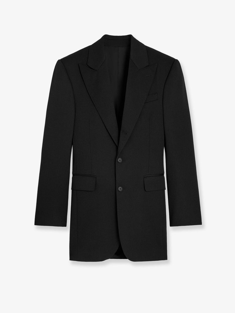 Celine Blazer de Lana Cruzado con un Botón Celine Nero para Mujer - World Class Fashion