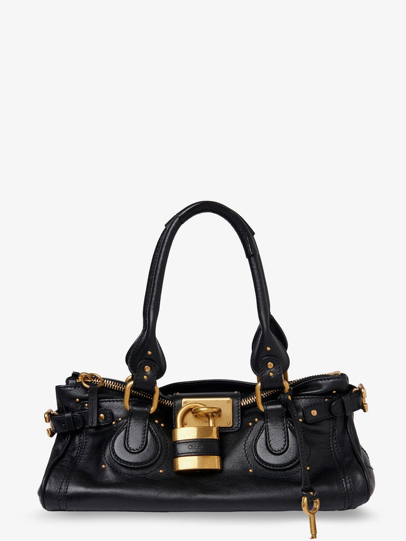 Chloe Bolso de cuero Paddington de Chloe negro - World Class Fashion