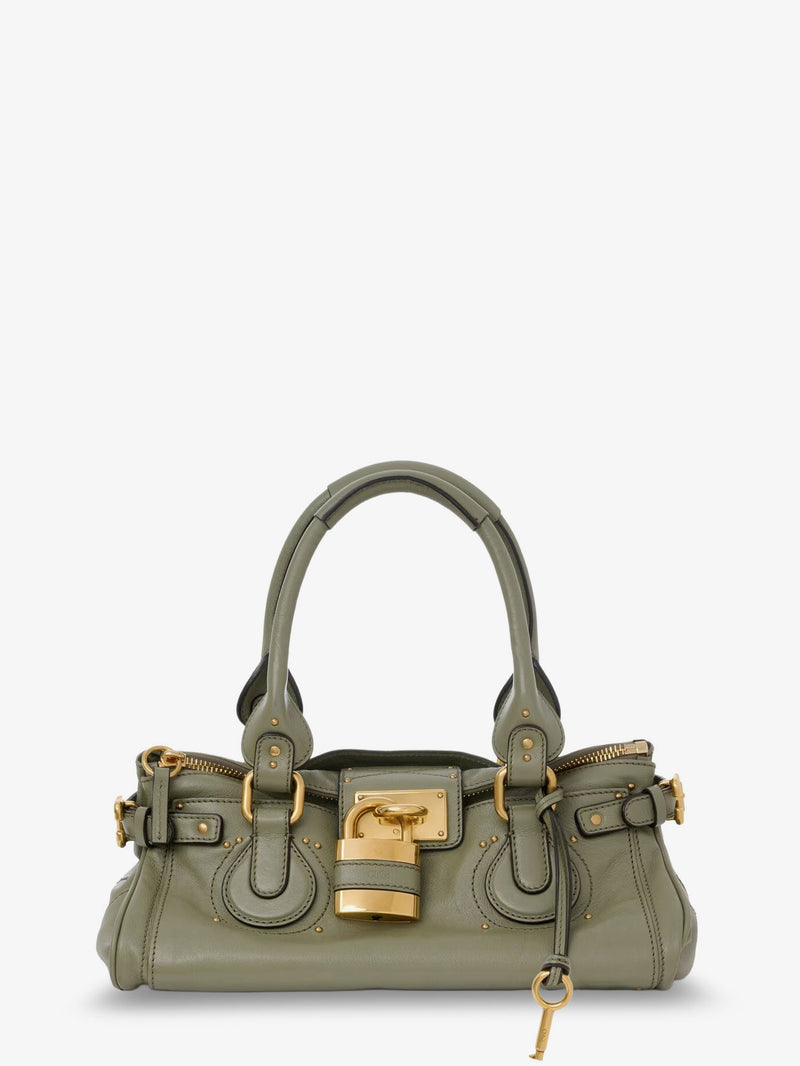Chloe Chloe Paddington Leather Shoulder Bag Green - World Class Fashion