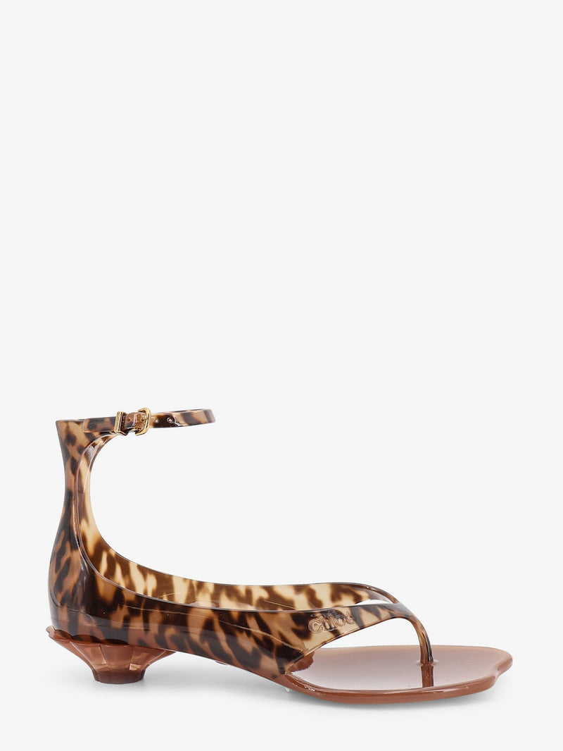 Chloe Chloe Jelly TPU Sandals Animal Print Women - World Class Fashion