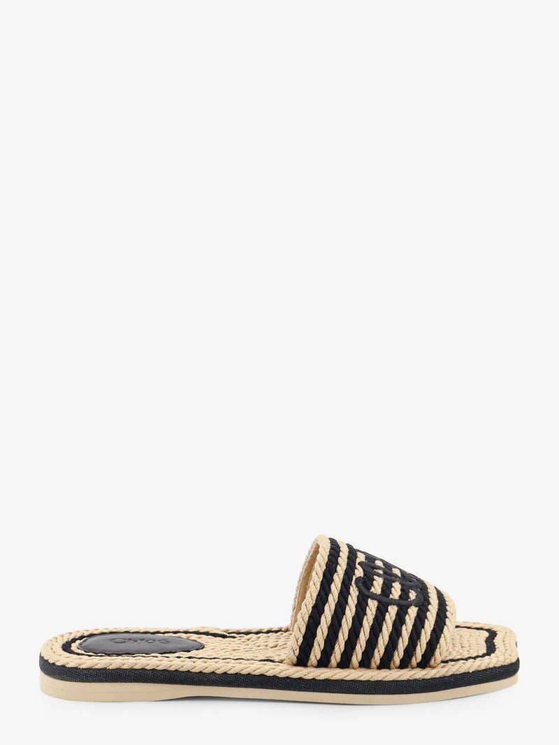 Chloe Chloe Sand Recycled Rope Sandals Black Women - World Class Fashion
