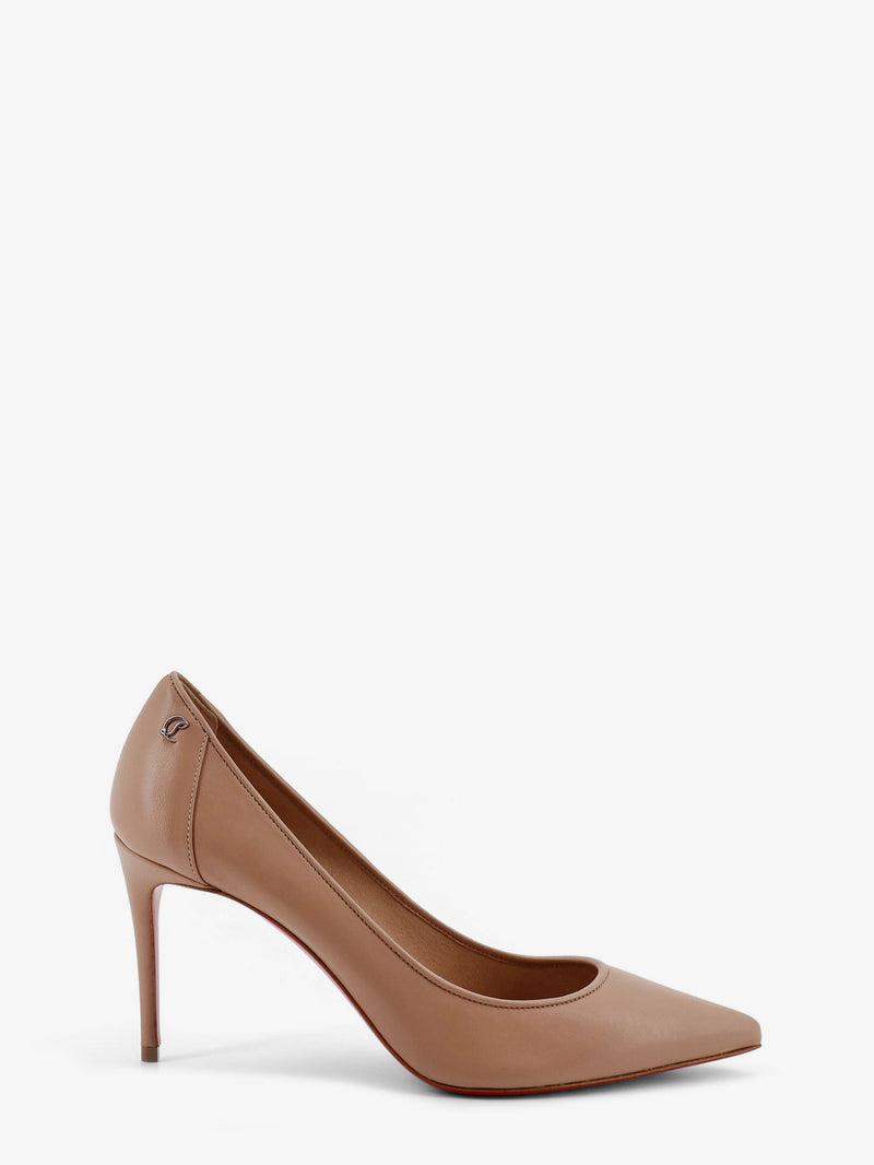 Christian Louboutin Christian Louboutin Sporty Kate 85 Leather Pump Beige - World Class Fashion