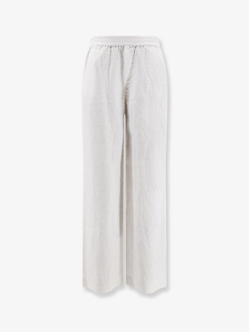 Closed Closed Linen Trousers White Women - World Class Fashion