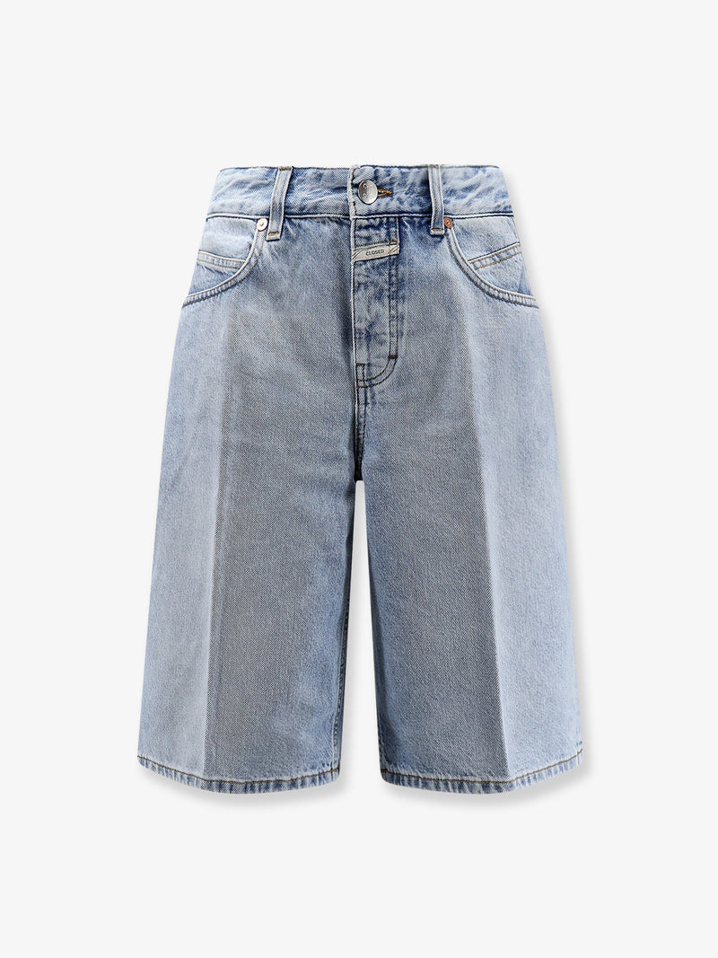 Closed Closed Jenica Bermuda Blue Denim Shorts - World Class Fashion