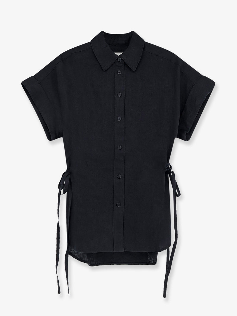 Closed Closed Linen Shirt Black Women - World Class Fashion