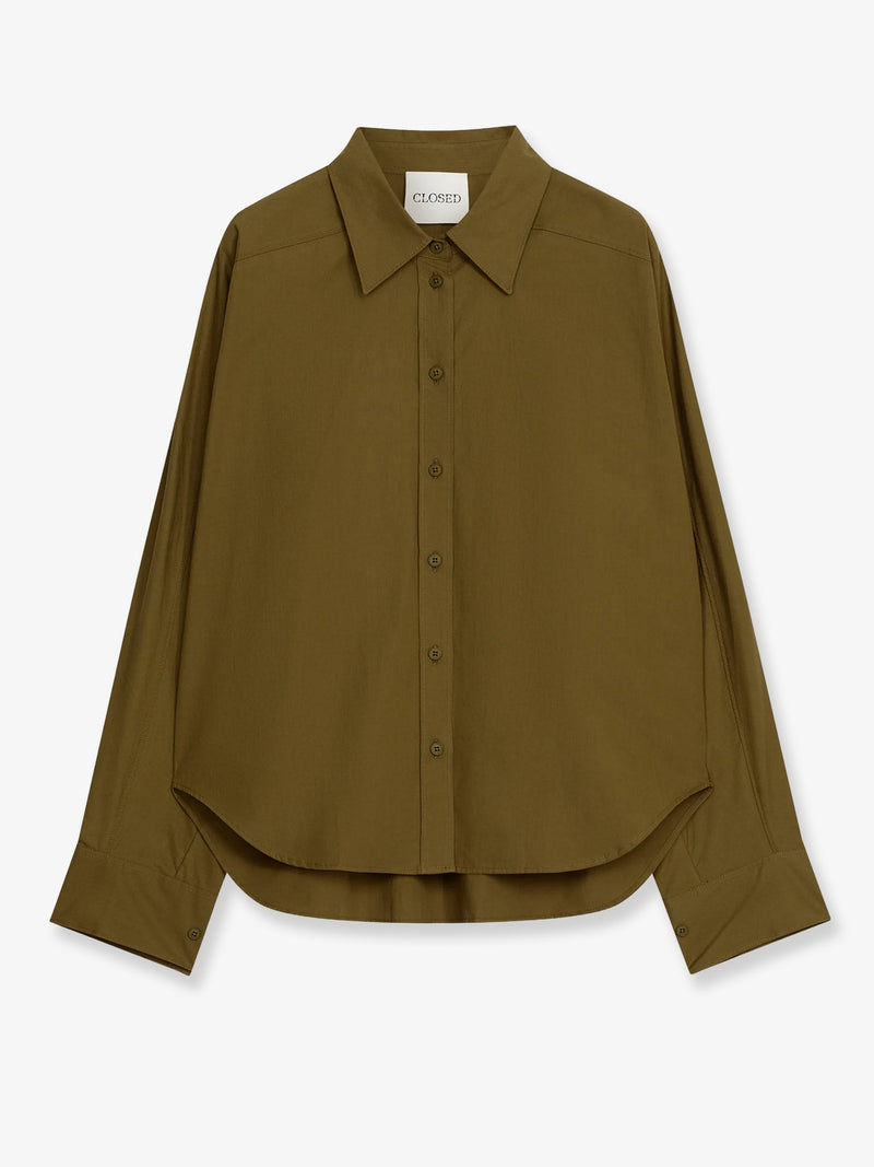 Closed Closed Recycled Cotton Shirt Green Women - World Class Fashion