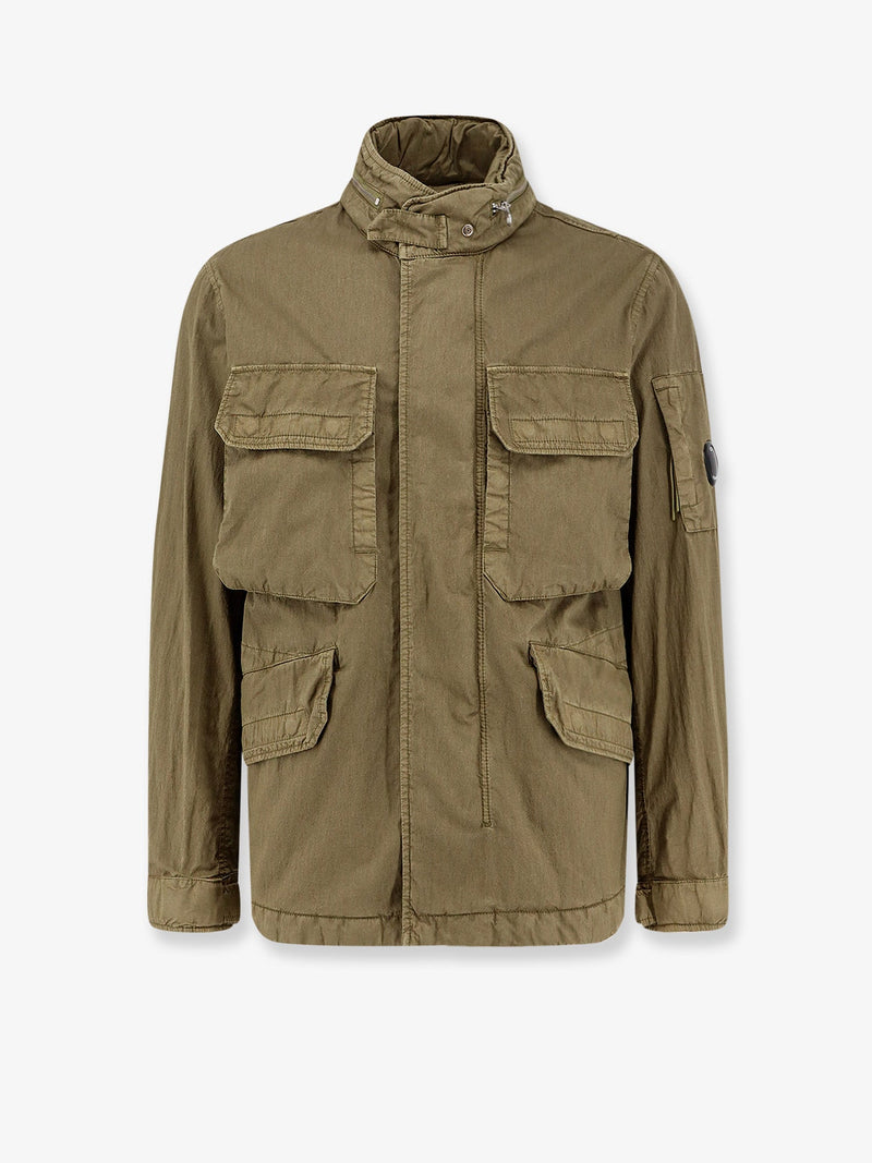 C.P. Company C.P. Company Cotton Blend Sahariana Jacket Green - World Class Fashion