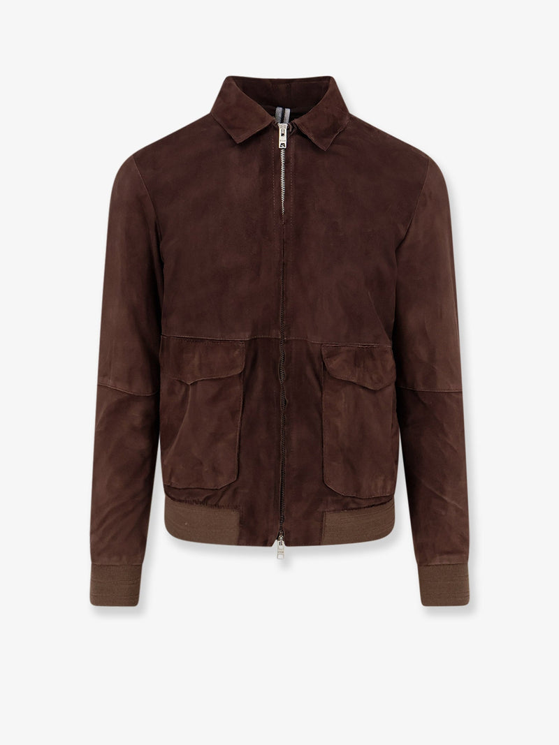 Dfour Dfour Suede Jacket Brown Men - World Class Fashion